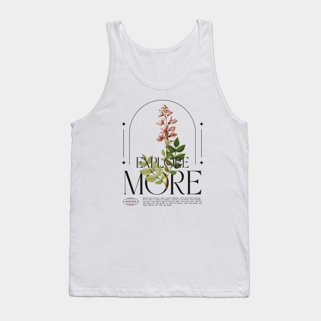 Explore More Floral Wildflower Wild Flowers Travel Traveler Tank Top by Tip Top Tee's